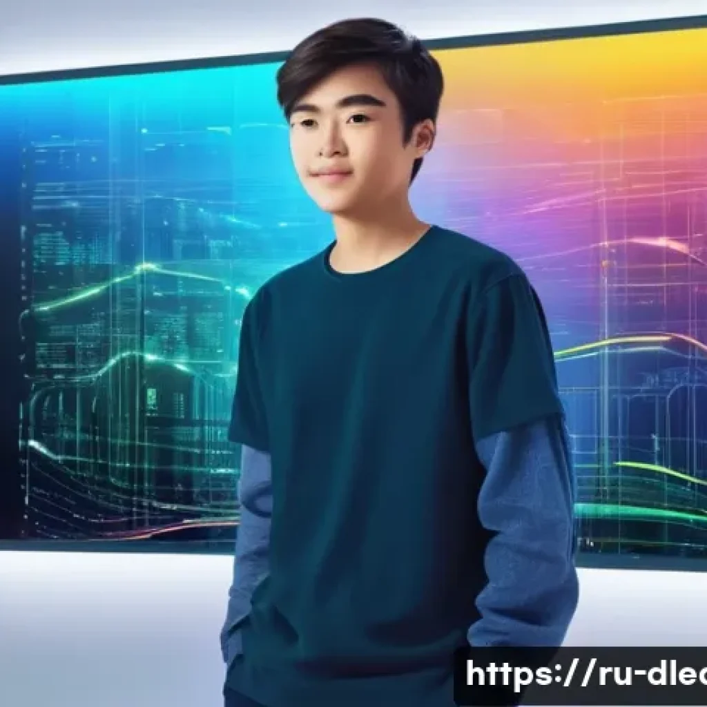 AI 학습 도구 - **Prompt 1: The Curious Beginner in AI's World**
A vibrant digital painting of a young adult, la...