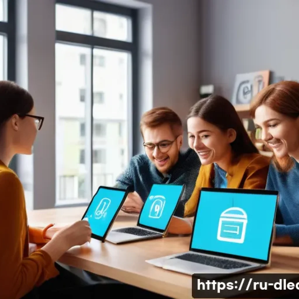 디지털 학습의 교육 모델 - A modern online learning environment showing a diverse group of adult students engaged in a virtual ...